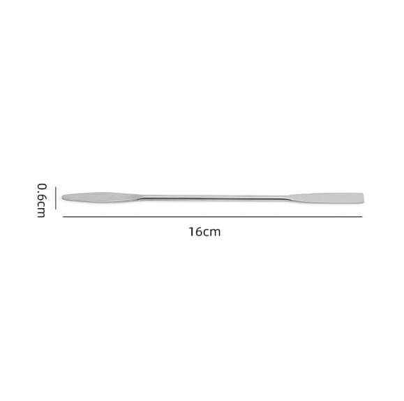 6 Pcs Stainless Steel Makeup Spatula Stir Tool Double Head Cosmetics Palettes Makeup Mixer