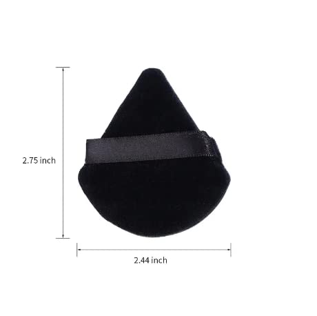 12 Pieces Triangle Powder Puff Set for Face, Soft Makeup Sponge for Loose Powder and Body Powder Cosmetic Foundation, Setting Powder Puff for Women