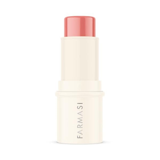 FARMASi Blush Stick, Radiant & Cheerful – Vitamin E-Infused, Comfortable Matte for Lips & Cheeks, 0.14 oz / 4 g, Joy