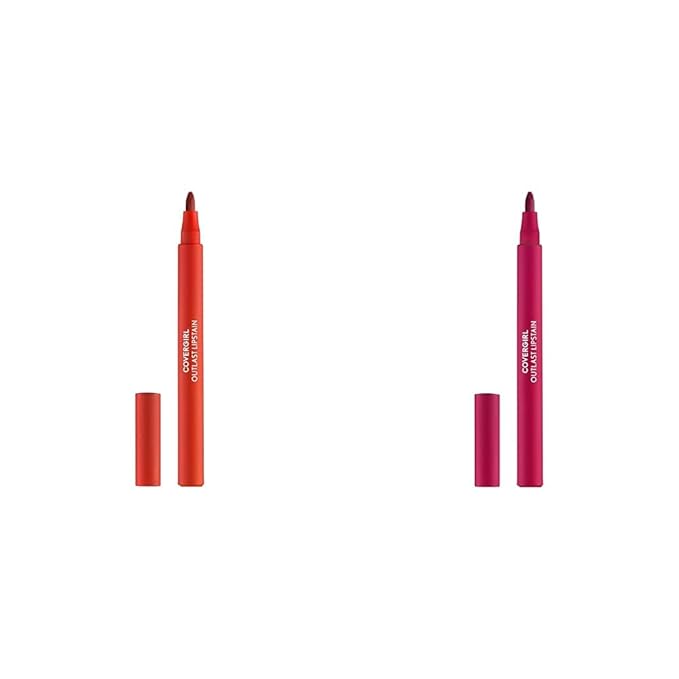 COVERGIRL Outlast Lipstain Bundle - 25 Tangelo & 70 Crimson Glory Colors