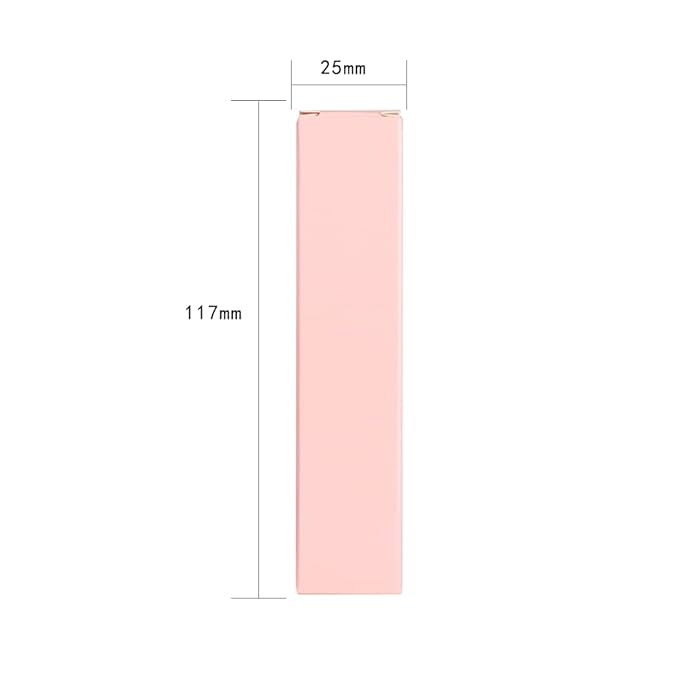 COSIDEA 50 PCS Empty Pink Lip Gloss Boxes W25 xW25 xH117mm / W0.98xW0.98xH4.6 inch, Cosmetic Perfume/Mascara Box Packaging for Small Business Wholesale, small Kraft Paper Box Luxury Holder Wrapping