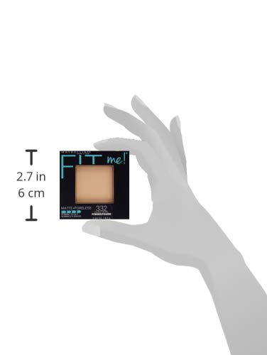 Maybelline Fit Me Matte + Poreless Pressed Face Powder Makeup, Golden Caramel, 1 Count (Pack of 2)