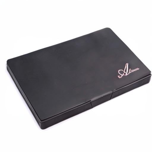 Allwon Empty Magnetic Eyeshadow Makeup Palette with Mirror and 12Pcs 26mm Round Metal Pans