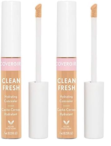 COVERGIRL Clean Fresh Hydrating Concealer, Fair Light, 0.23 Fl Oz (Pack of 2)