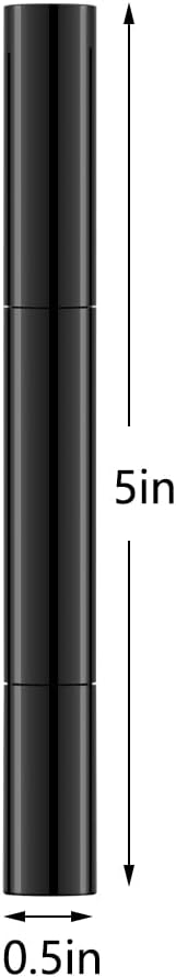 3ml Empty Nail Oil Pen with Brush, Twist Pen for Tooth Whitening, Gel Lip Gloss Container, Eyelash Growth Liquid Tube(Black, 6PCS)