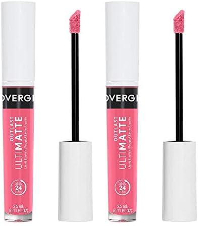 COVERGIRL Outlast Ultimatte One Step Liquid Lip Color, Strawberry Spritzer, Strawberry Spritzer, 0.12 Fl Ounce (Pack of 2)