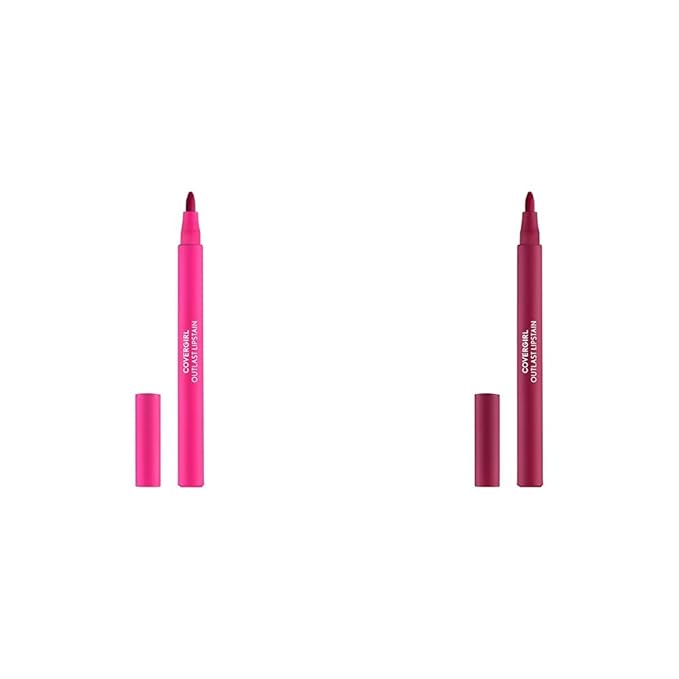 COVERGIRL Outlast Lipstain Bundle - 15 Epic & 05 All-Star Shades, Vegan Formula