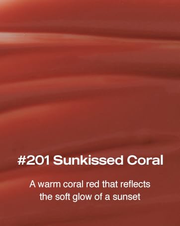 Gleam Glow Lip and Blush | a Classic, Vibrant Red that brings a Fresh, Lively Energy | perfectly pairs with Hapa Kristin Colored Contacts, 0.148 Oz (4.2g) (Sunkissed Coral 201, one)