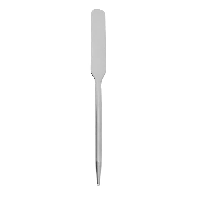 Stainless Steel Makeup Spatula, Liquid Spatula Stainless Steel Ergonomic Nail Art Stirring Tool Makeup Artist Makeup Tool Makeup Mixing Palette Makeup Plate for