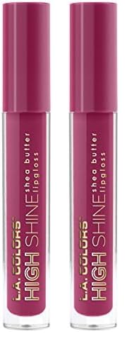 L.A. COLORS High Shine Lipgloss, Irrestible CLG945 (Pack of 2)
