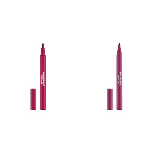 COVERGIRL Outlast Lipstain Bundle - Heat Wave 50 & Jazzberry 40, Vegan Formula