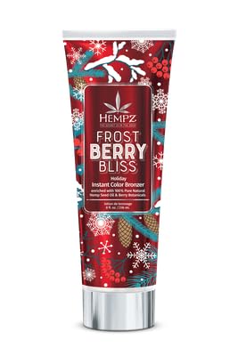 Hempz Frost Berry Bliss Bronzer, 8 oz - Limited Edition Holiday Instant Color