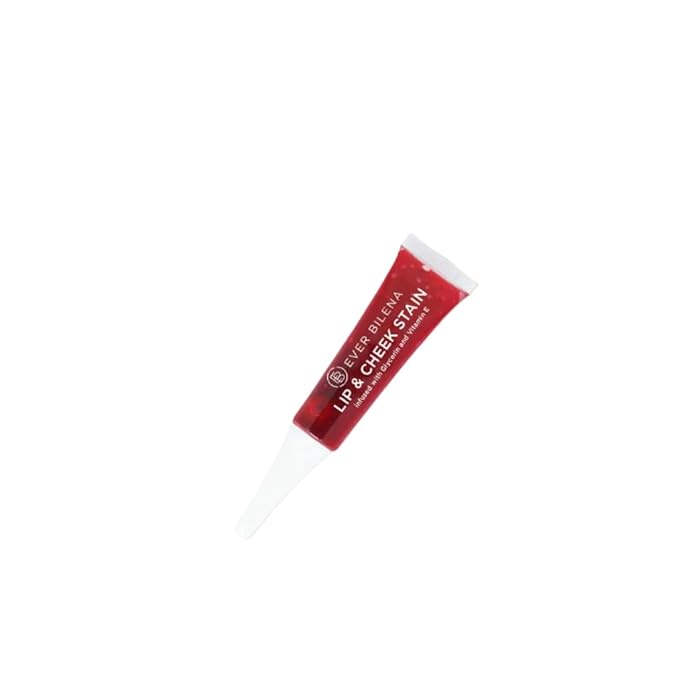 EB Lip and Cheek Stain 20ml | Multi-Use Gel Tint for Lips and Cheeks | Long-Lasting, Natural Finish | Very Red