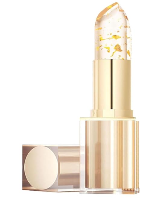 Gold Crystal Ph Color-Changing Lip Balm, Warming Brightening Lip Balm, 24-hour Long-lasting Moisturizing and brightening Women's Lip Gloss, (1pcs)