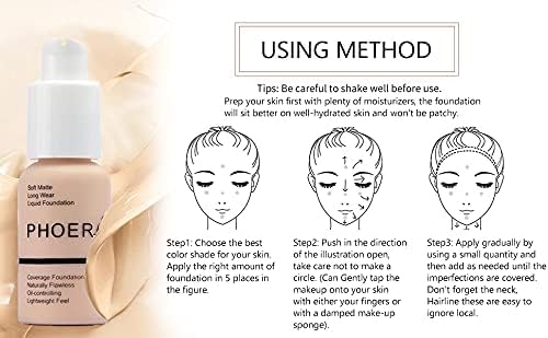 Full Coverage Makeup Set with Foundation (102 Nude & 104 Buff Beige), Primer Gel & Setting Spray - Complete Face Cosmetics Kit for Women