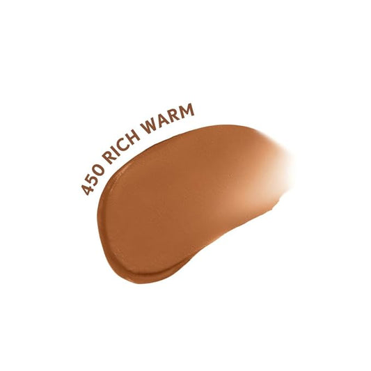 COVERGIRL Clean Fresh Blurring Skin Tint with SPF 30, 450 Rich Warm, Liquid Foundation, Soft Matte Finish, Smooths, Brightens, Blurs Pores, Mineral Sunscreen, Vegan Formula