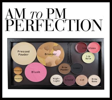 Large Magnetic Makeup Palette, Empty Magnetic Palette, Universal Magnet makeup palette for Eyeshadows, Powders, Customizable Beauty Organizer with Clear Window