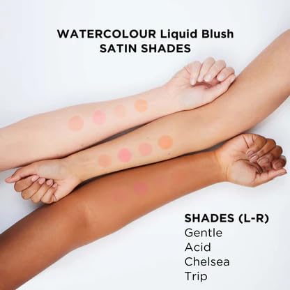 WATERCOLOUR LIQUID BLUSH CHELSEA – Lightweight, Buildable, Water-Resistant Formula for Cheeks, Lips