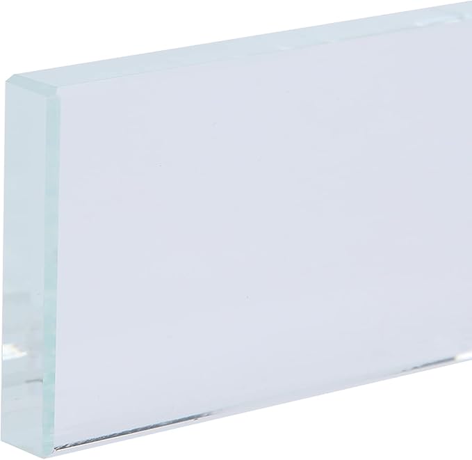 Nail Art Palette, Portable Rectangle Glass Makeup Palette Eyelash Extension Adhesive Glue Pallet for Home Salon