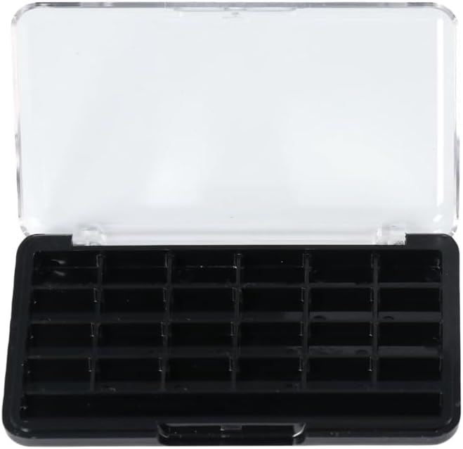 2Pcs Empty Makeup Palette 24 Grids Eyeshadow Palette Refillable Makeup Case Lipstick Container for Lipstick Eyeshadow Blusher Cosmetics