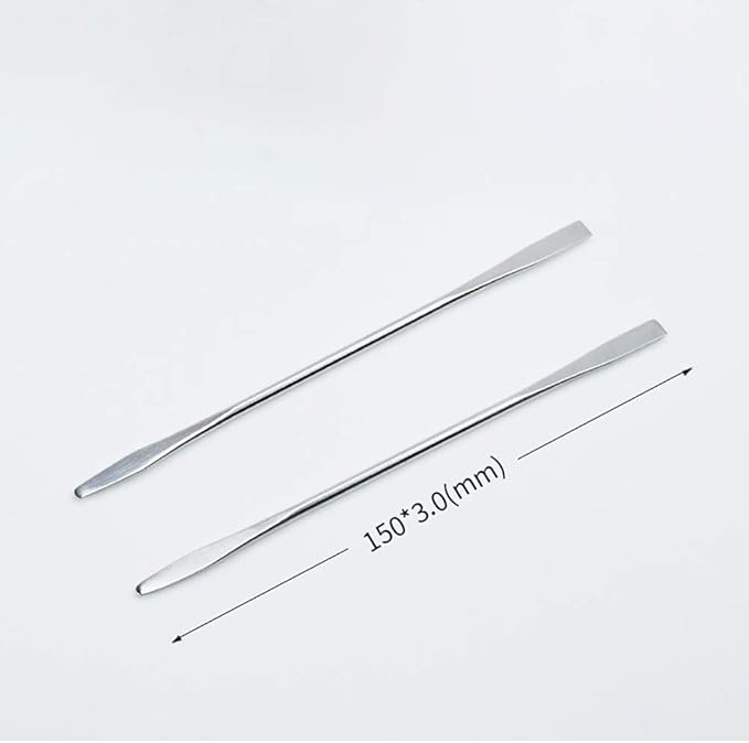 6 Pcs Stainless Steel Cosmetic Mixing Makeup Spatula Scoop Cosmetics Mixer Nail Art Palette Stick Depotting Mixing Tool