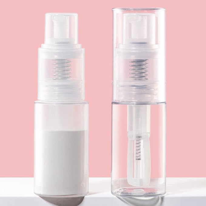Powder Spray Bottle Travel Body Powder Jar Talcum Powder Containers Face Powder Dispenser Travel Makeup Bottle for Power Cream Cosmetic