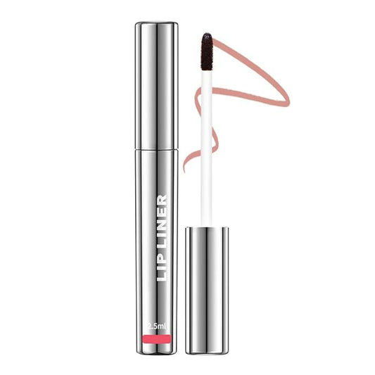 Pipe-off lip liner stain,Nude Matte Tint,Non-Fading, Full Coverage,light brown/dark brown/burgundy long-lasting,line tattoo high-color Tint,Smudge-Proof,Waterproof(#1 Rose Pink)