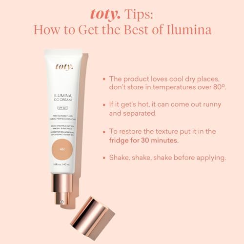 by Sofia Vergara - Ilumina CC Cream SPF 50+ & Ilumina Brush - 100% Mineral Color Correcting Cream + Angled Complexion & Foundation Blending Brush - Tinted moisturizer with spf - 2N Bundle