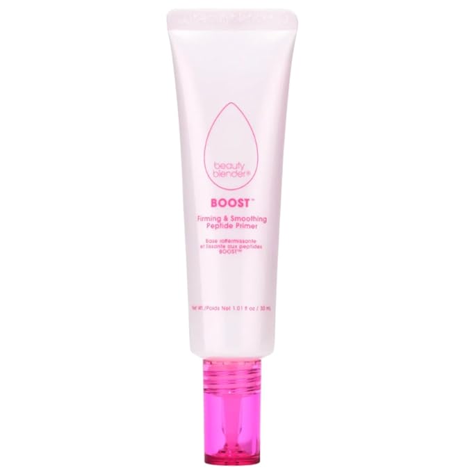 Beautyblender Boost 18-hour Firming & Smoothing Peptide + Ceramide Primer, Skincare Benefits with Powerful Long Lasting Makeup Properties, Cool Gripping Makeup Base Prep