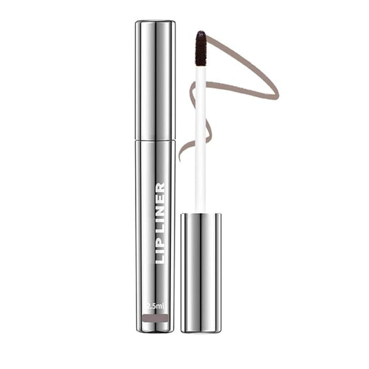 Pipe-off lip liner stain,Nude Matte Tint,Non-Fading, Full Coverage,light brown/dark brown/burgundy long-lasting,line tattoo high-color Tint,Smudge-Proof,Waterproof(#4 Cool Cocoa)