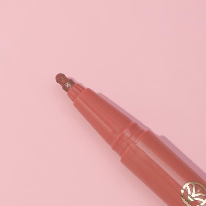 YOUNG VISION Gourd-Shaped Precision Liquid Lipstick & Lipliner - Nude Matte Perfection