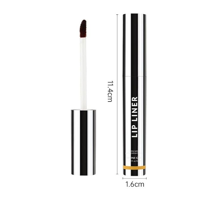 Peel Off Lip Liner Tattoo – Long Lasting Lip Stain, Waterproof & Smudge-Proof, Infused with Vitamin E & Hyaluronic Acid, Precise Definition, Easy Application & Removal(Dark brown and Burgundy, 2P)