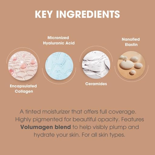 Consult Beaute Volumagen Tinted Moisturizer - Medium-to-Full Coverage - Buildable Coverage -1 fl.oz. - Light shade