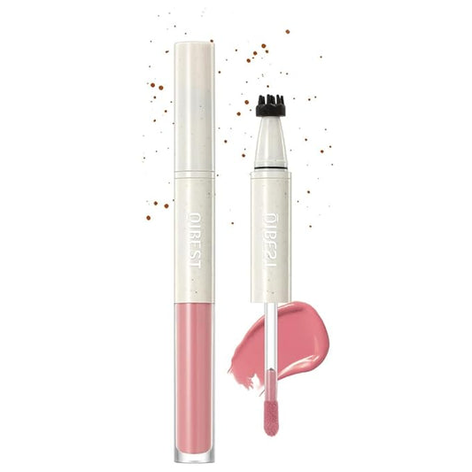 Double-Headed Freckle Blush Pen – 2-in-1 Faux Freckle Stamp & Soft Liquid Blush Duo, Waterproof Long-Lasting Freckles Tattoo Marker for Sunkissed Natural Look, Lightweight & Easy to Blend (01#)