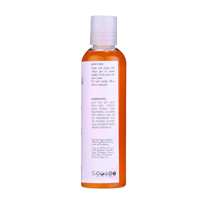 GLIMMER GODDESS Organic Cucumber Makeup Remover, 4 oz - Removes Makeup, Gentle Hydration, Antioxidant Protection, Face Cleanser
