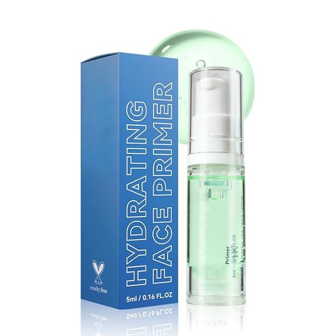 Hydrating Face Primer, Smooth Skin Base Primer for Oil Control & Long-lasting Moisturize, Pores Fine Lines Minimizer Foundation Primers for All Type, #03 Blue