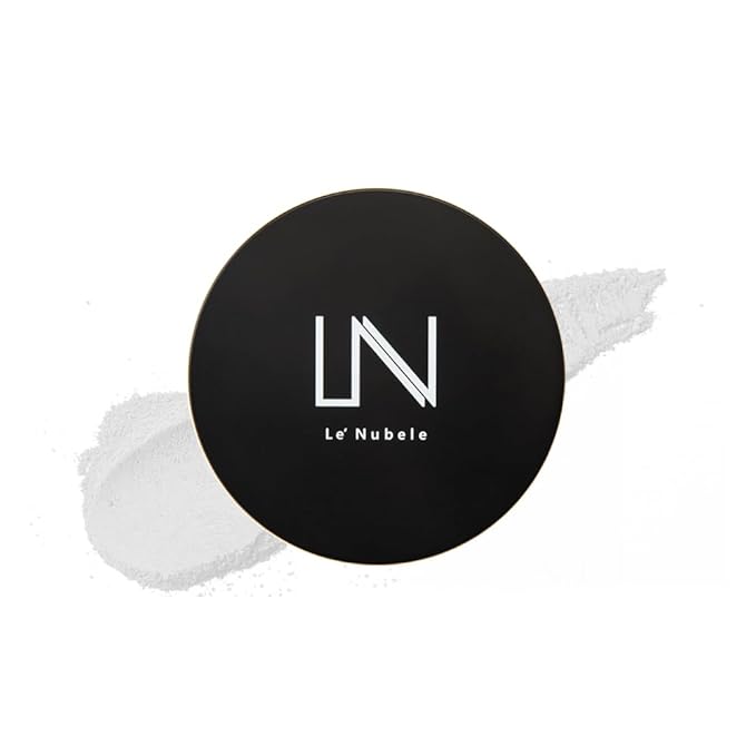 Le' Nubele Azulene Face Cover Fixing Powder (No Sebum) - Translucent Setting Powder for All Skin Types and Tones, Pore-Blurring, Matte Finish, Soft-Focus Technology, 0.35 oz