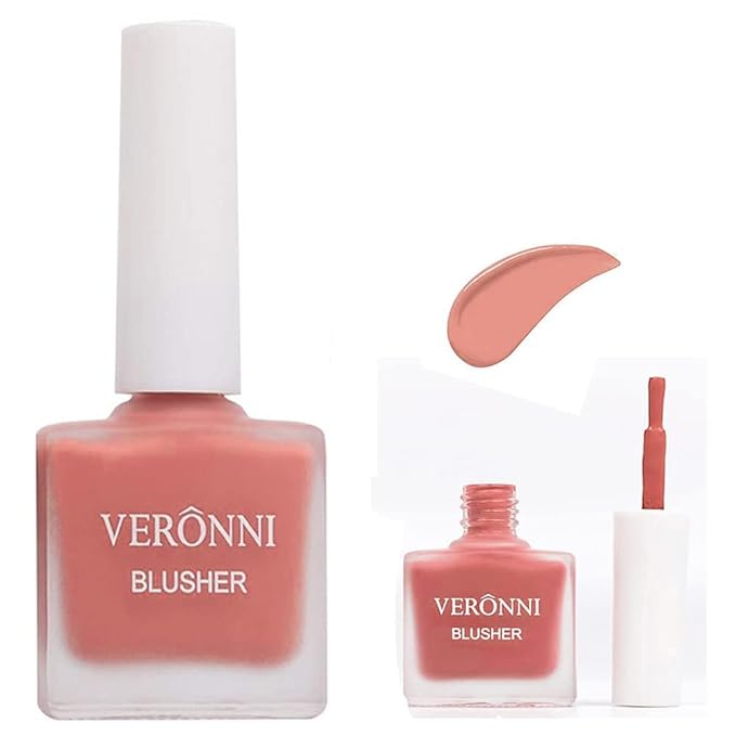 VERONNI Shimmer Juice Liquid Blusher Long Lasting Lightweight Moisturizing Liquid Cheek Blush Waterproof Natural Cream Blush for Cheeks Smooth Makeup Blush (403)