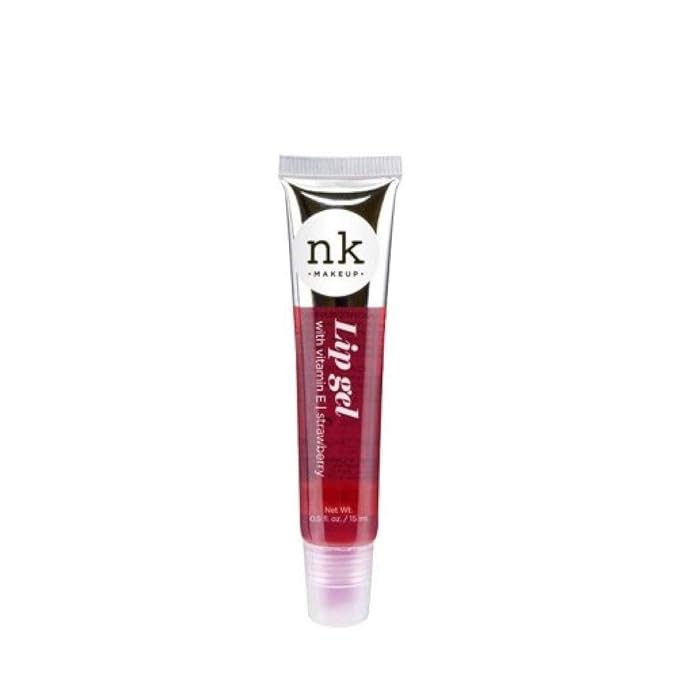 Nicka K New York 5 PACK NK Lip Gel with Vitamin E Bubble Gum, Argan, Strawberry, Cherry and Rosehip Lip Gloss