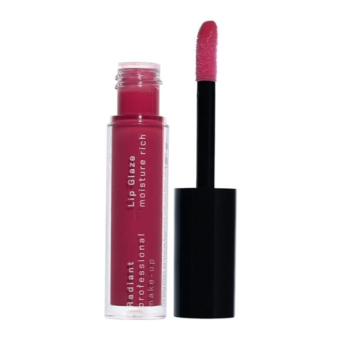 Radiant Professional Lip Glaze (15 Shades) - Ultra-Glossy, Moisturizing & Long-Lasting Hydration - High Shine Finish - Vegan Lip Glaze for Soft, Nourished Lips - Non-Sticky - (11 CHERRY)