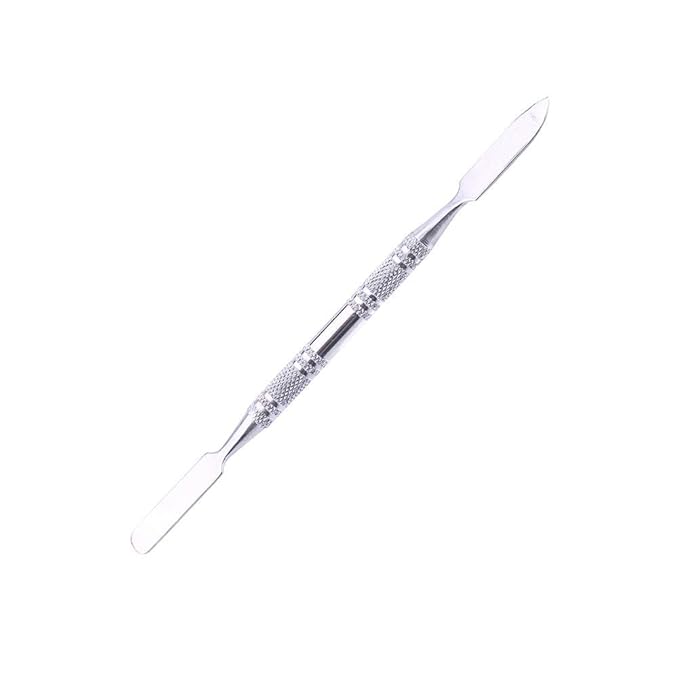 Small Stainless Steel Makeup Palette Rectangle Shape Mixing Plate Tools With Spatula
