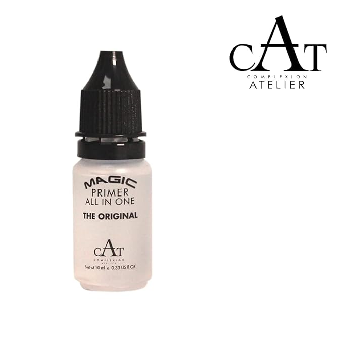 CAT Magic Primer All in One The Original Make-up Mixing Liquid for Waterproof Sweat Resistance and Smudge Proof for Ultra Long Wear Transparent Small