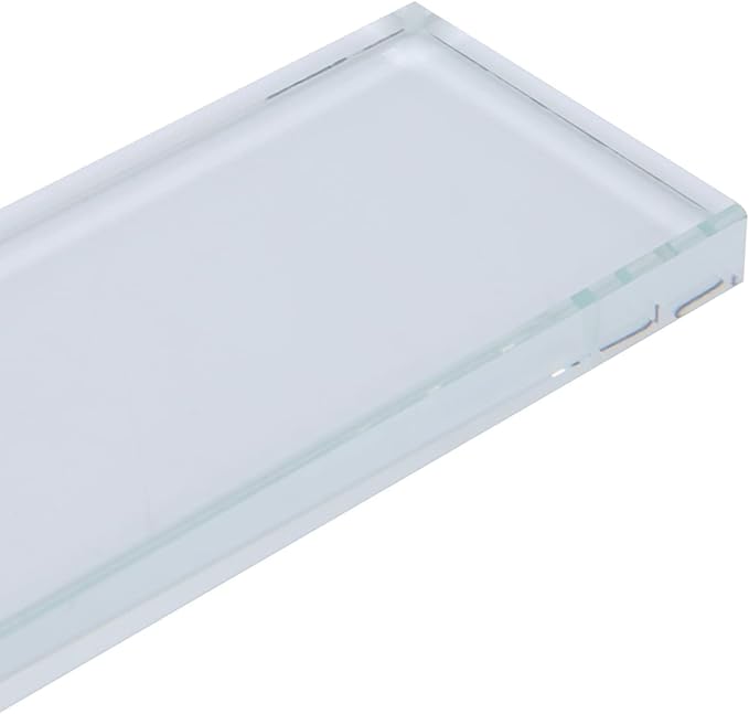 Nail Art Palette, Portable Rectangle Glass Makeup Palette Eyelash Extension Adhesive Glue Pallet for Home Salon