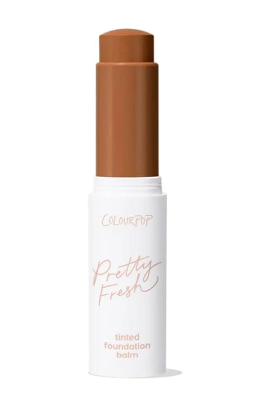 ColourPop Pretty Fresh Tinted Foundation Stick - Balm to Cream Foundation with Light to Medium Coverage - Infused with Hydrating Hyaluronic Acid, Peptides & Niacinamide - Dark 20 (0.29 oz)