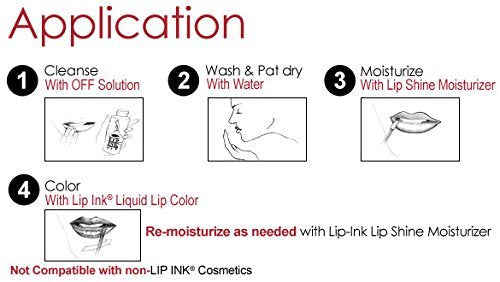 Lip Ink 100% Smearproof Trial Lip Kits, Red