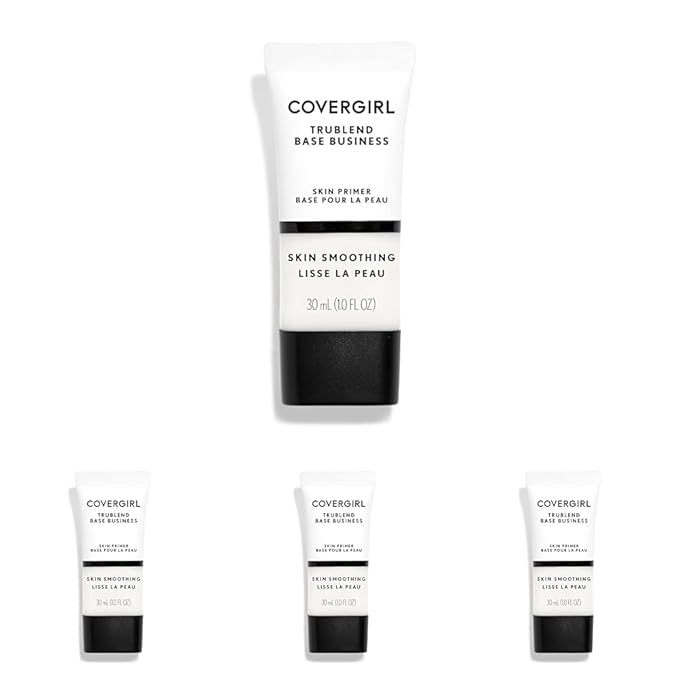 COVERGIRL Base Business Face Primer, Skin Smoothing 100, 1.01 Ounce (Pack of 4)