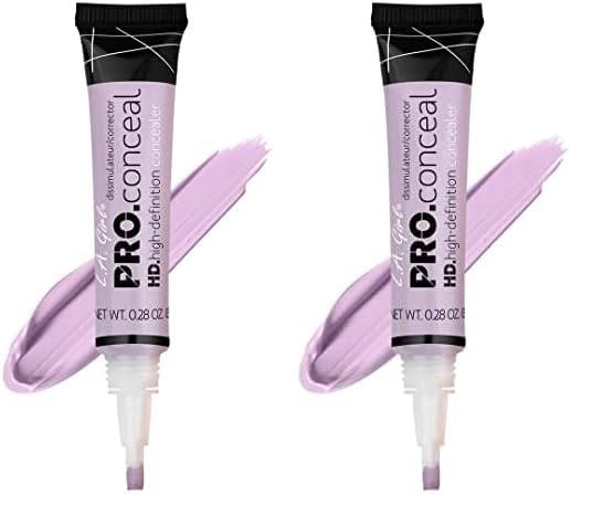 L.A. Girl HD Pro.Conceal, Lavender Corrector GC993 (Pack of 2)