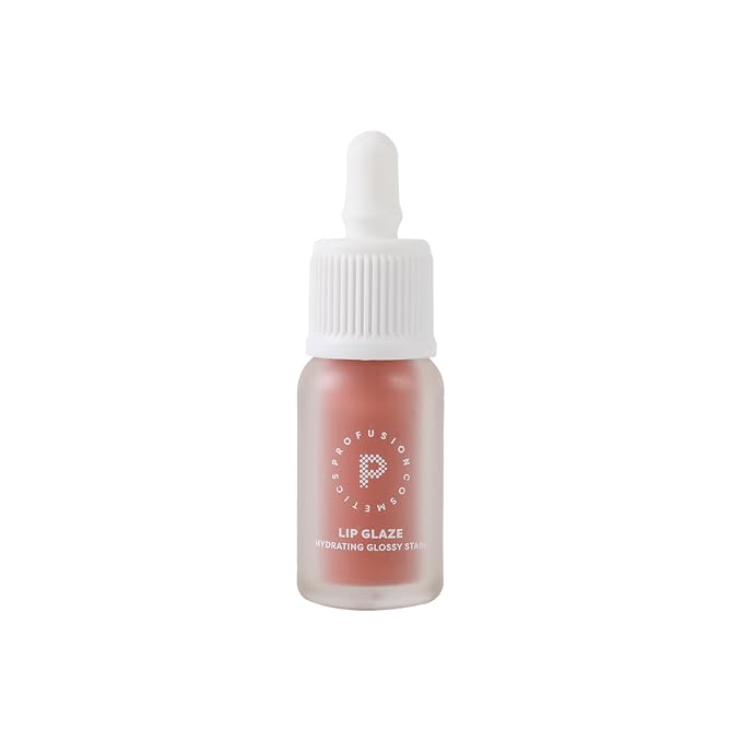 Profusion Cosmetics Hydrating Lip Stain - Vibrant Liquid Lipstick with Vitamins A & E - Long Lasting Glossy Finish with Non-Sticky Formula - 12 Stunning Shades (Strawberry Glaze)