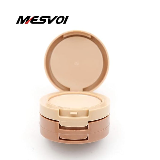 5 Color Powder Kit Face Makeup Corrector highlight Countour With White Powder Net 40g