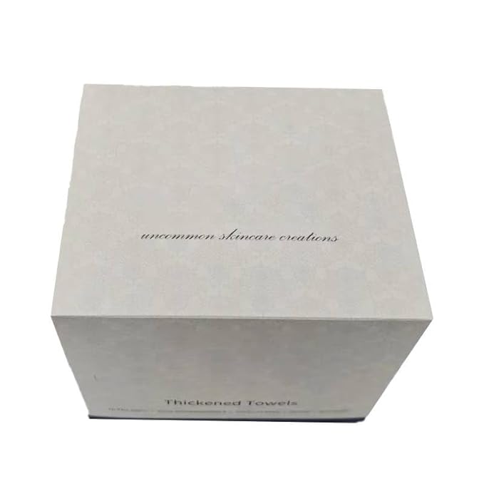 Face Cleaning Towels XL, 100% Biobased Face Towel, Disposable Face Towelette, Makeup Remover Dry Wipes, Ultra Soft, 50 Ct, 1 Pack